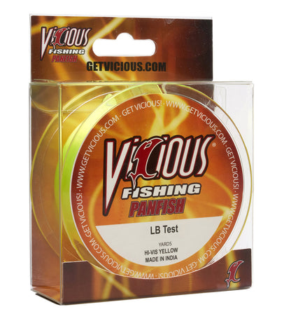 Vicious Panfish Hi-Vis Yellow Mono - 2 Lb Test