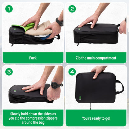 COR Surf Island Hopper Travel Bundle - Backpack + Toiletry Bag + Compression Packing Cubes with YKK