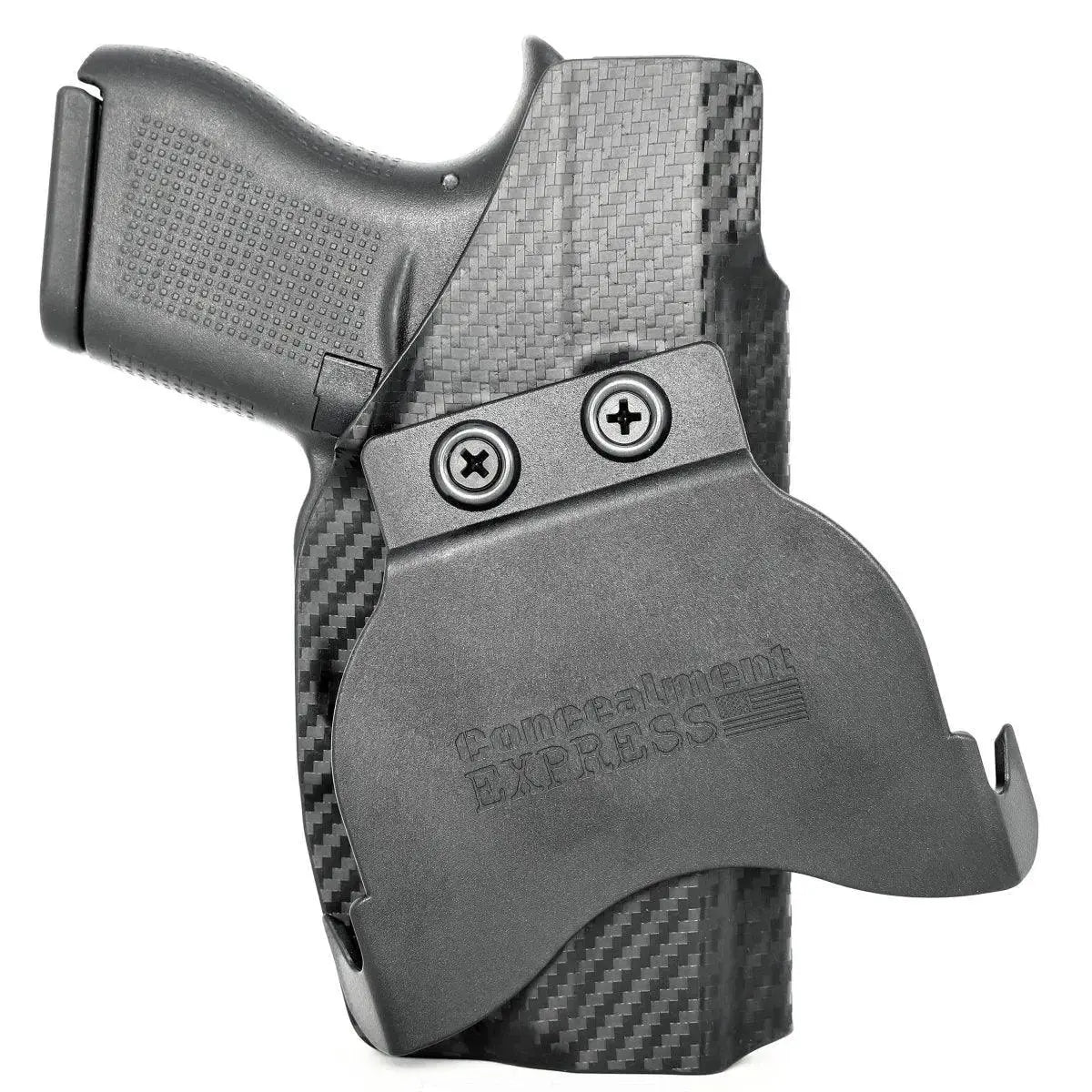 Rounded Gear Paddle Holster fits: Glock 43X