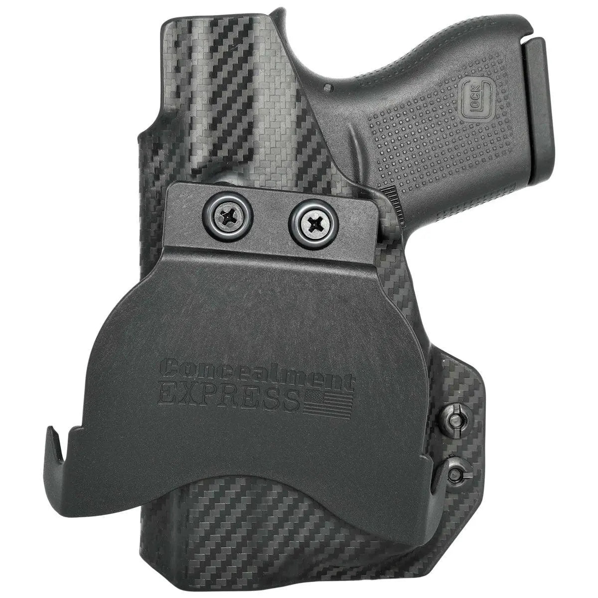 Rounded Gear Paddle Holster fits: Glock 43X TLR-6