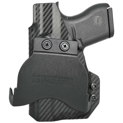 Rounded Gear Paddle Holster fits: Glock 43X TLR-6