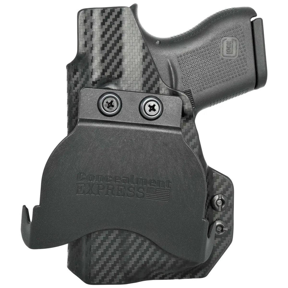 Rounded Gear Paddle Holster fits: Glock 43X TLR-6