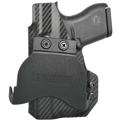 Rounded Gear Paddle Holster fits: Glock 43X TLR-6