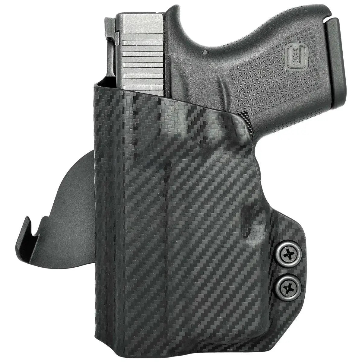Rounded Gear Paddle Holster fits: Glock 43X TLR-6