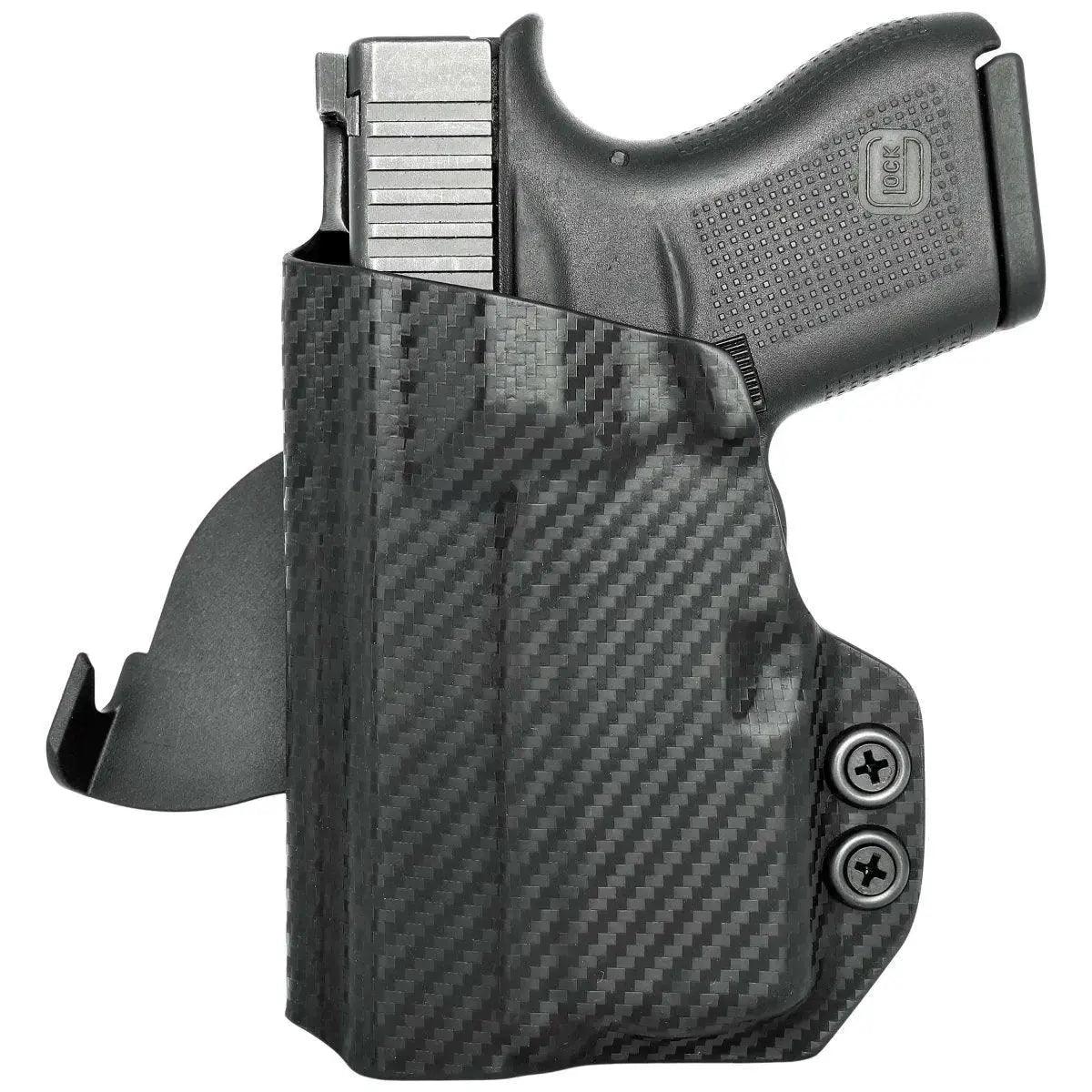 Rounded Gear Paddle Holster fits: Glock 43X TLR-6