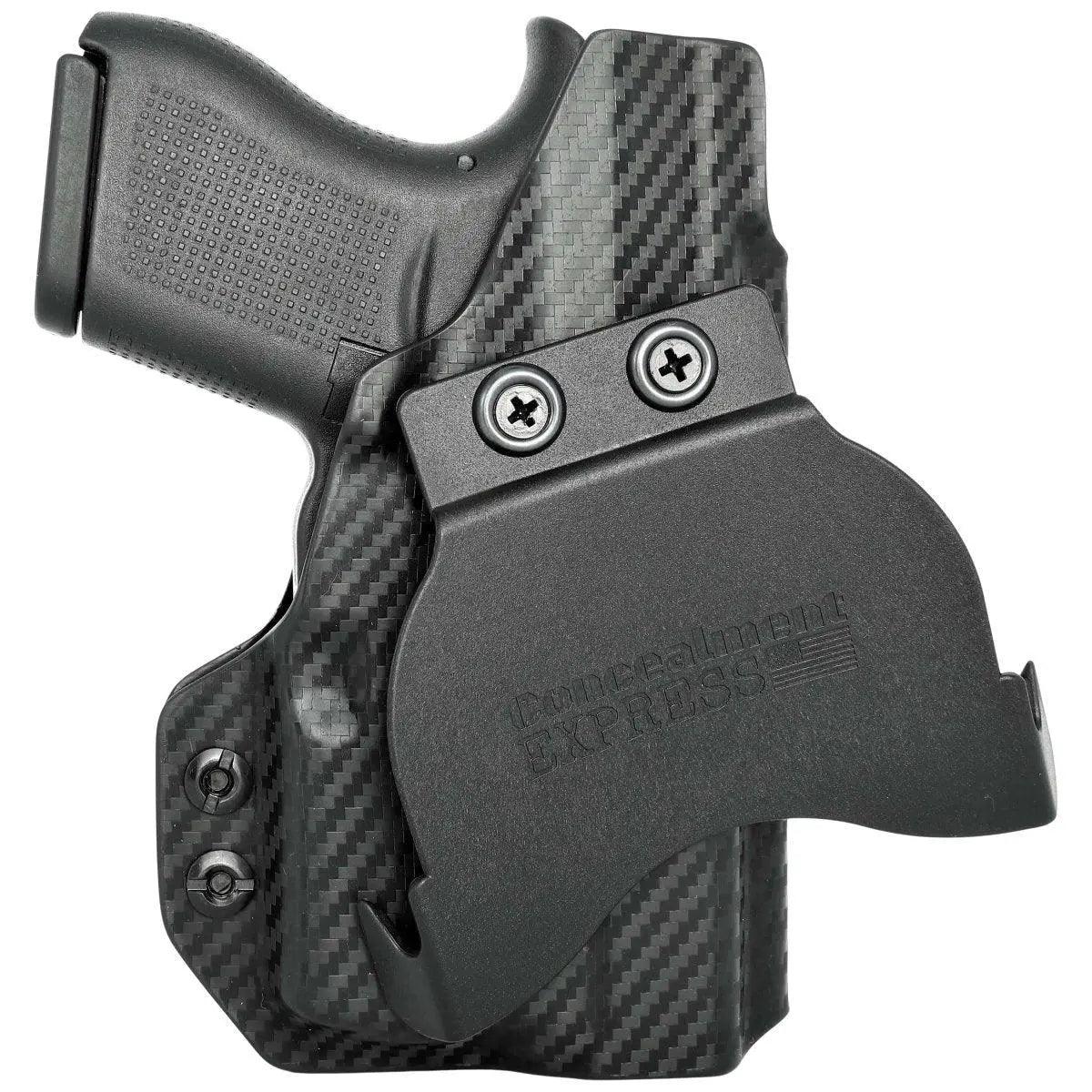 Rounded Gear Paddle Holster fits: Glock 43X TLR-6