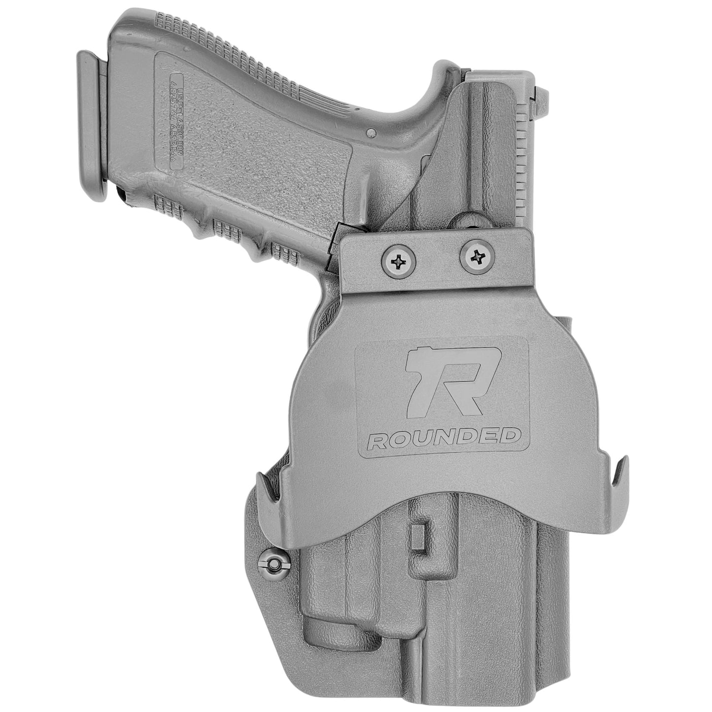 Rounded Gear Paddle Holster fits Glock 19 19X 23 32 45 Olight Baldr S/Mini