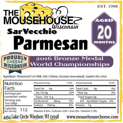 Mousehouse Cheesehaus Parmesan, Approx wt. 7 Ounces