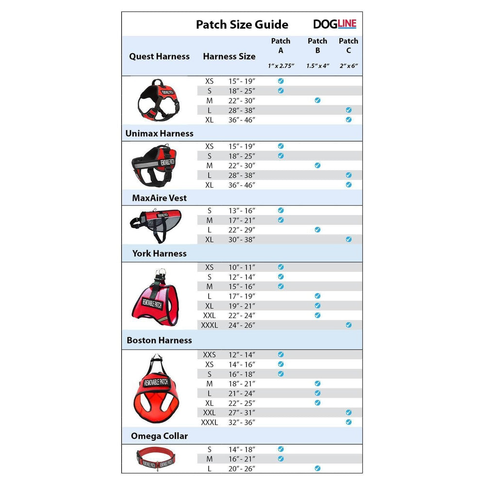 Dogline Personalized Removable Patches (Set of 2)