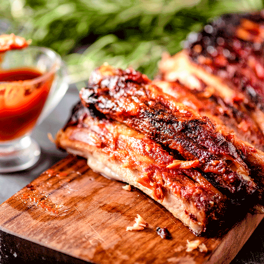 Pig of the Month BBQ The Best Ribs You'll Have All Year – Peach Sriracha Baby Back BBQ Ribs | Limited Season