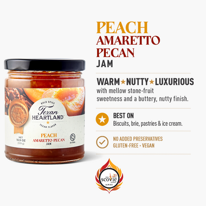Texan Heartland Peach Amaretto Pecan Jam