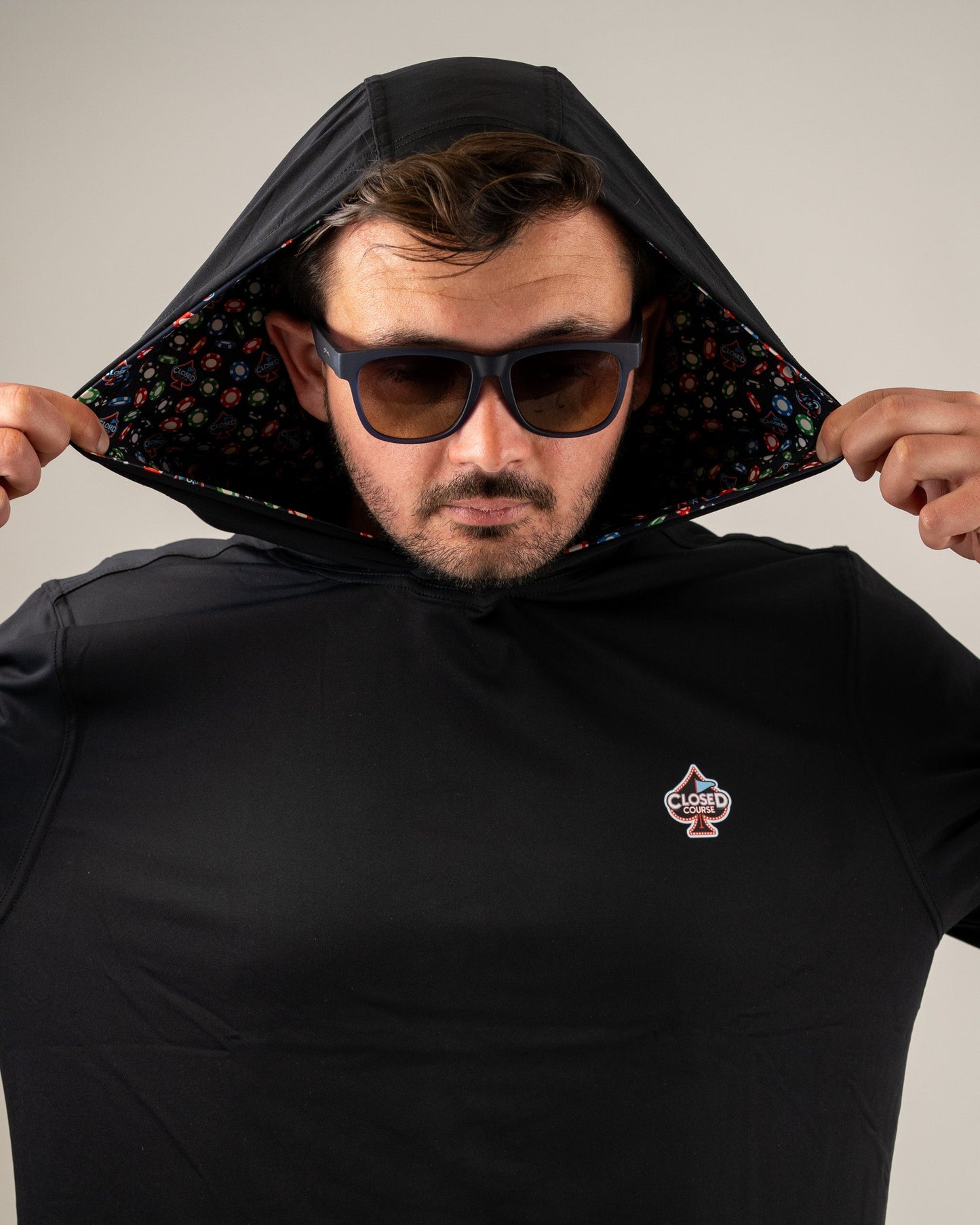 Pins and Aces Performance Golf Hoodie - Closed Course