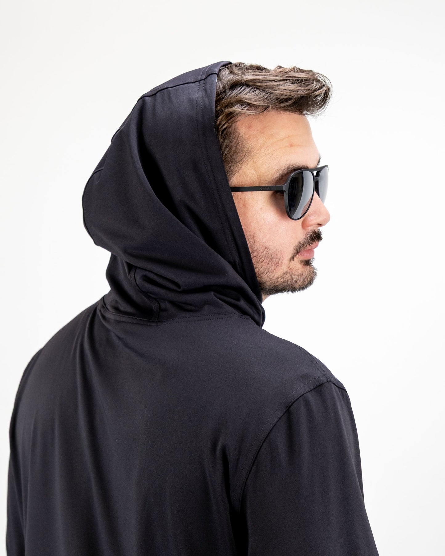 Pins and Aces Performance Golf Hoodie - White Noise