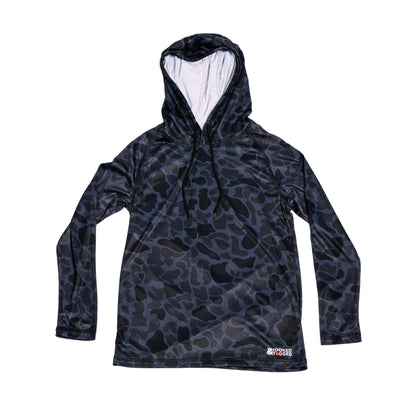 Hooked & Tagged  - Youth Old School Camo Performance Hoodies