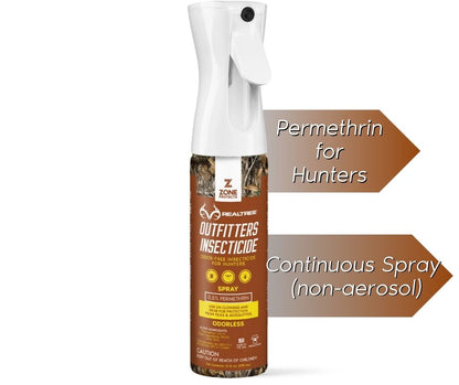 Zone Protects Realtree Outfitter's Permethrin Spray, Mistosol 10oz