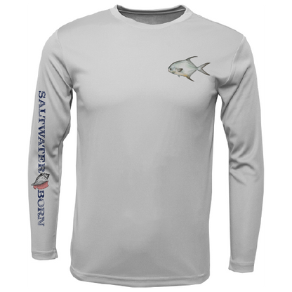 SK Permit on Chest Long Sleeve UPF 50+ Dry-Fit Shirt