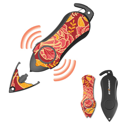 Stinger Survival Tools Personal Alarm Keychain Safety Emergency Tool (Peony)