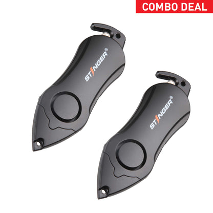 Stinger Survival Tools (2Pcs) Personal Alarm Keychain Safety Emergency Tool