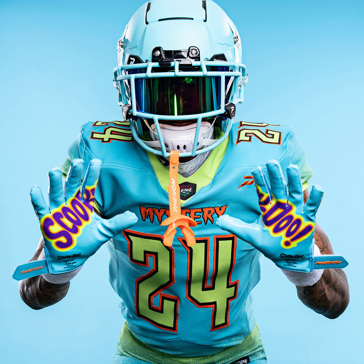 Scooby-Doo Football Gloves - VPS1 by Phenom Elite
