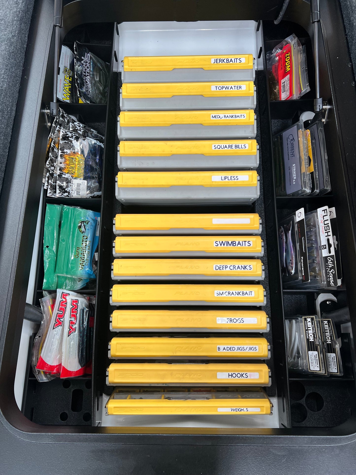AMPD Marine NPDSK0064 Skeeter® 2024-C FXR 20/21 / 2025 ZXR SE 20/21 CENTER COMPARTMENT PLANO BOX TRAY.