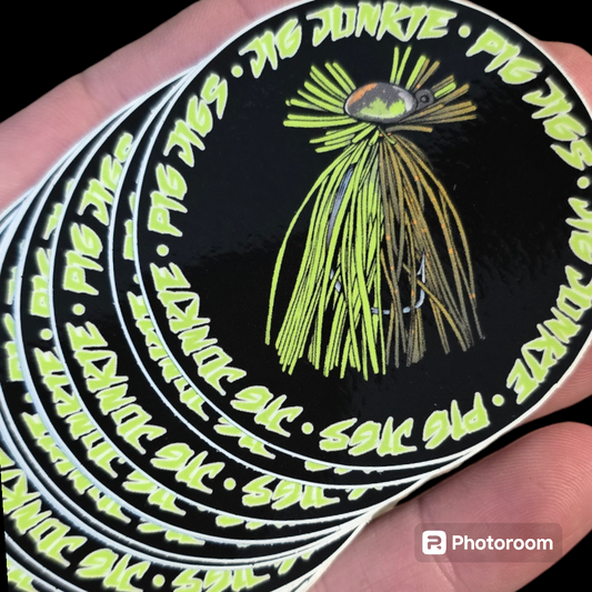 Pig Jigs  JIG JUNKIE STICKERS