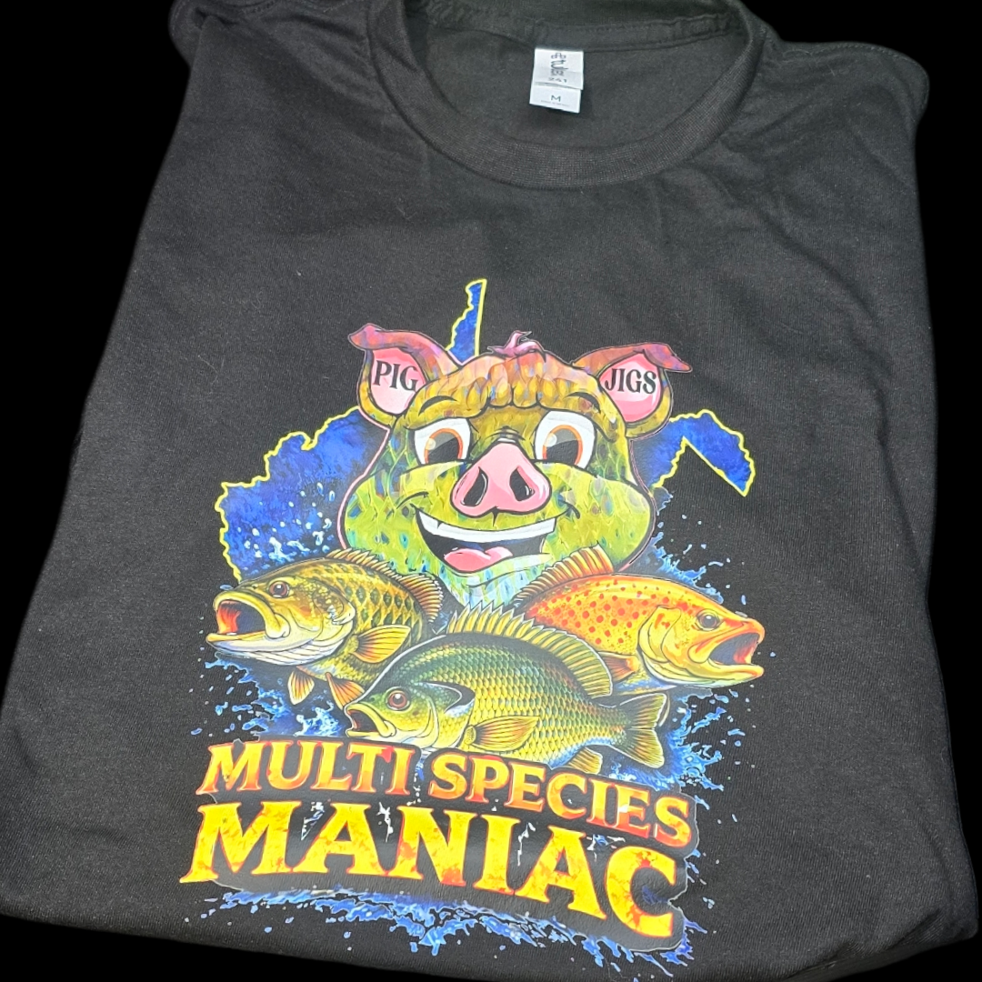 Pig Jigs  MULTI SPECIES MANIAC TSHIRT