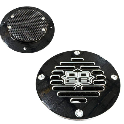 DD26 Fishing Billet Aluminum Drain Plate with Screen 4" Round for Boats