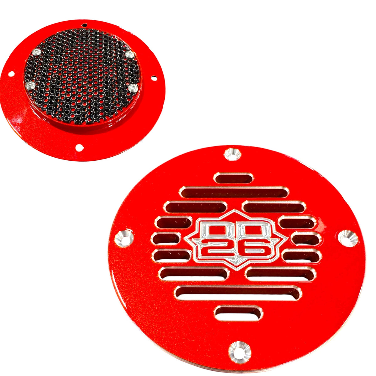 DD26 Fishing Billet Aluminum Drain Plate with Screen 4" Round for Boats