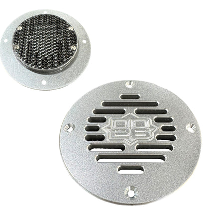 DD26 Fishing Billet Aluminum Drain Plate with Screen 4" Round for Boats