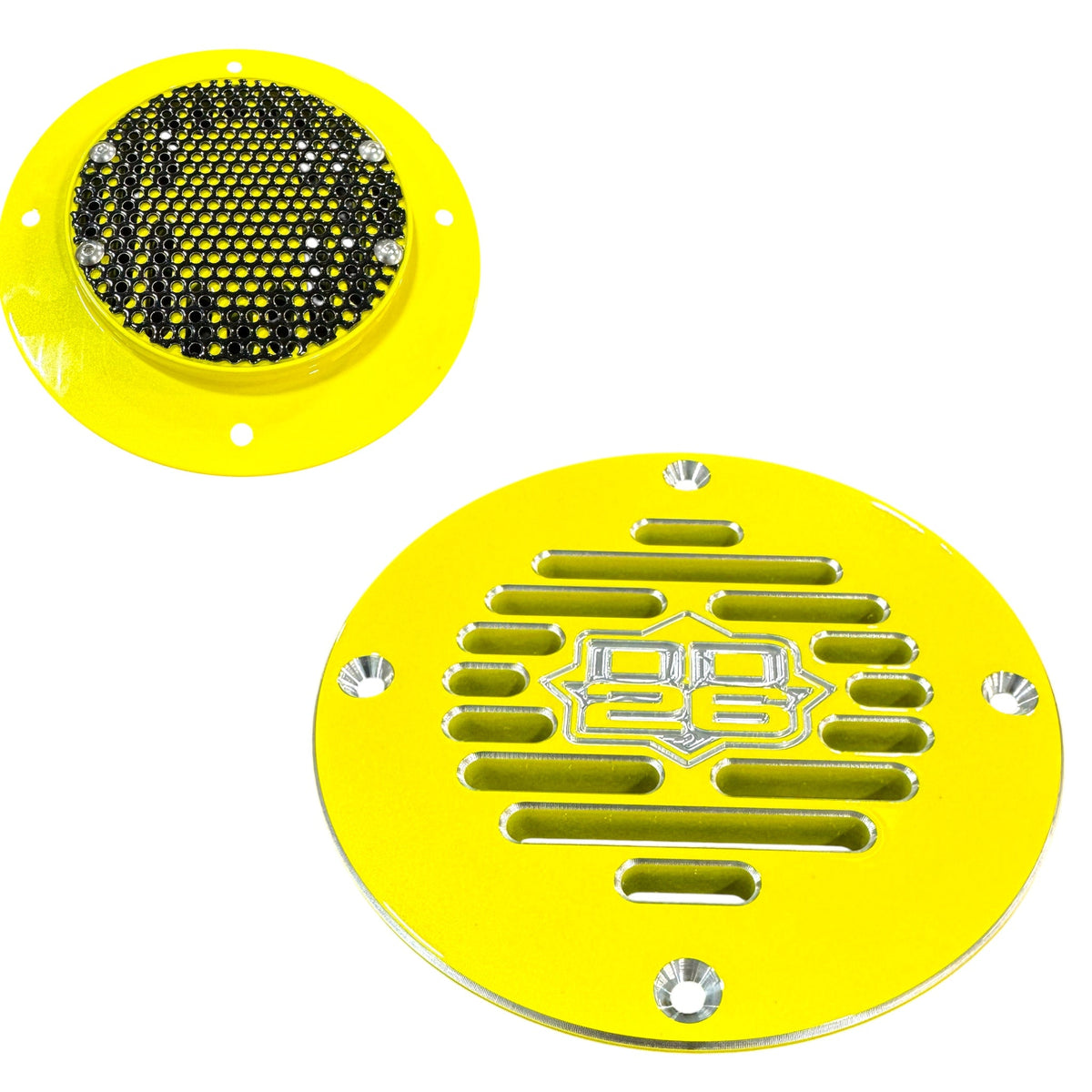 DD26 Fishing Billet Aluminum Drain Plate with Screen 4" Round for Boats