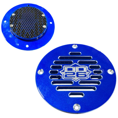DD26 Fishing Billet Aluminum Drain Plate with Screen 4" Round for Boats