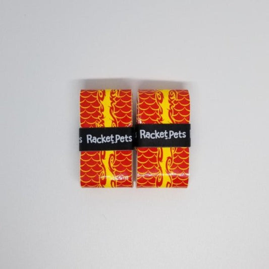 Racket Pets Overgrip Tape for Tennis Racket - Red Dragon (pack of 2)