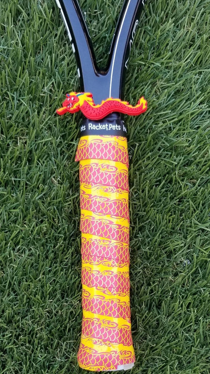 Racket Pets Overgrip Tape for Tennis Racket - Red Dragon (pack of 2)