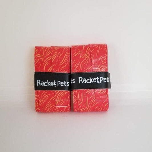 Racket Pets Overgrip Tape for Tennis Racket - Orange Lion (pack of 2)