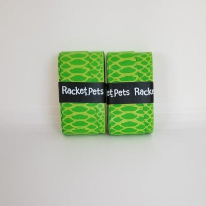Racket Pets Overgrip Tape for Tennis Racket - Green Snake (pack of 2)