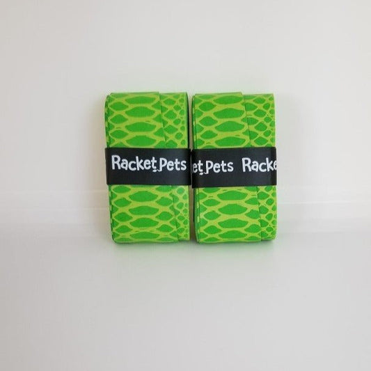Racket Pets Overgrip Tape for Tennis Racket - Green Snake (pack of 2)