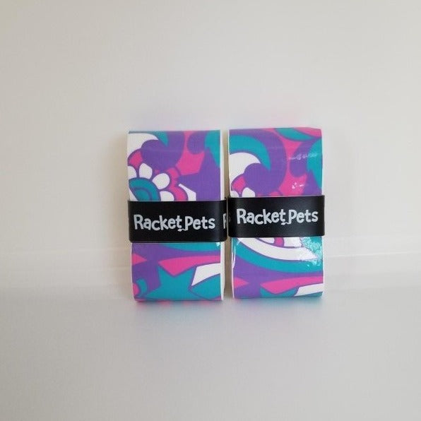 Racket Pets Overgrip Tape for Tennis Racket - Pink/Purple Unicorn (pack of 2)
