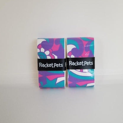 Racket Pets Overgrip Tape for Tennis Racket - Pink/Purple Unicorn (pack of 2)