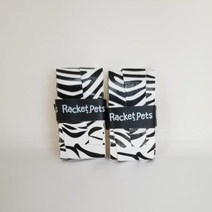 Racket Pets Overgrip Tape for Tennis Racket - Black/White Zebra (pack of 2)