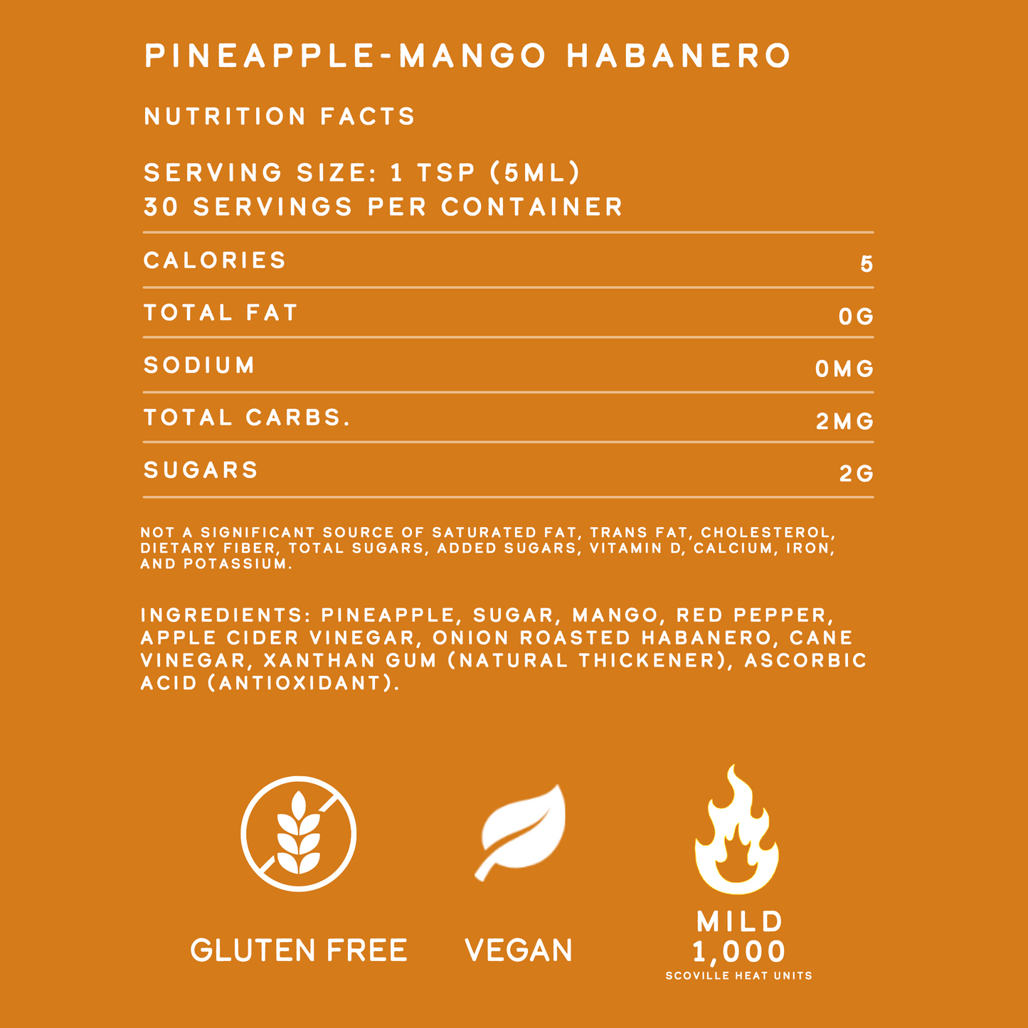 Elijah's Xtreme  Pineapple-Mango Habanero Hot Sauce