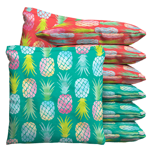 Baggo Pineapple Pattern Cornhole Bean Bag Toss Bags (set of 8)