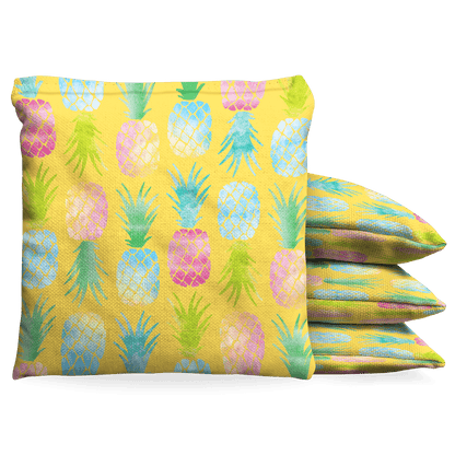 Baggo Pineapple Pattern Cornhole Bean Bag Toss Bags (set of 8)