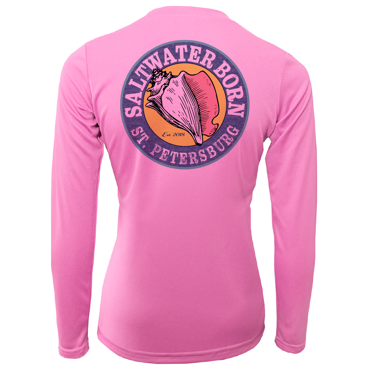 Saltwater Born St. Petersburg, Florida Girl Women's Long Sleeve UPF 50+ Dry-Fit Shirt