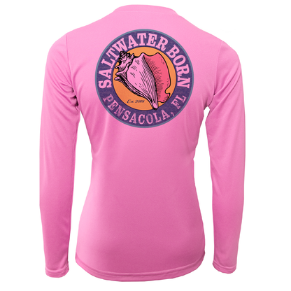 Saltwater Born Pensacola, FL "Saltwater Hair Don't Care" Long Sleeve UPF 50+ Dry-Fit Shirt