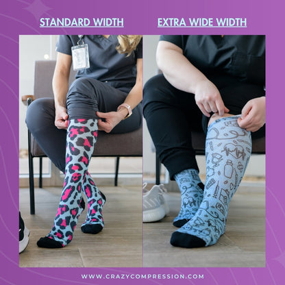 Crazy Compression Tropical Flamingo - (Standard & Extra Wide)
