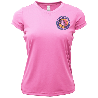 Saltwater Born Key West, FL Kraken Women's Short Sleeve UPF 50+ Dry-Fit Shirt