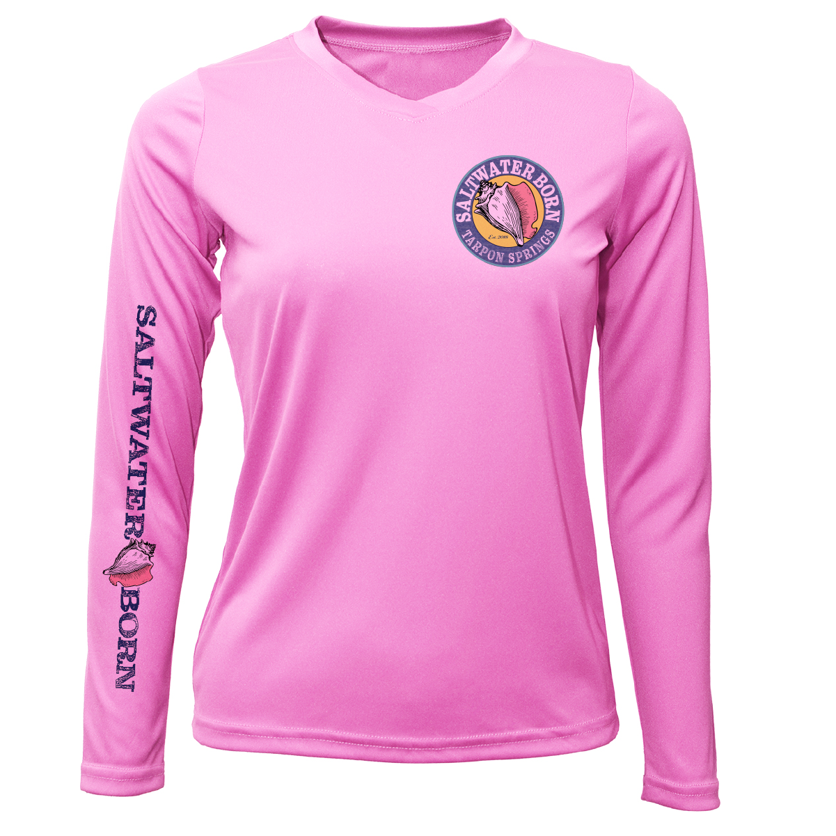Saltwater Born Tarpon Springs, FL Kraken Women's Long Sleeve UPF 50+ Dry-Fit Shirt