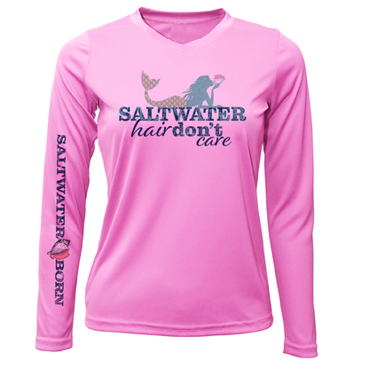 Saltwater Born Dunedin, FL "Saltwater Hair Don't Care" Long Sleeve UPF 50+ Dry-Fit Shirt