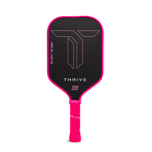 Thrive RUSH 13 (PINK)  Includes custom weight card, paddle cover, paddle eraser, and lead weights.