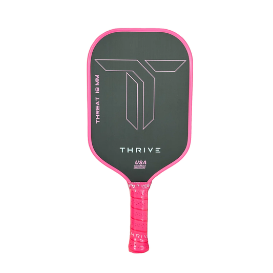 Thrive THREAT 16 (PINK) Includes custom weight card, paddle cover, paddle eraser, and lead weights.